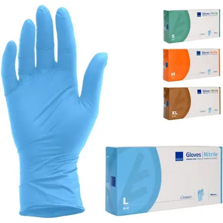 ABENA Nitril-Handschuhe Classic | Blau | 100 Stk/VE