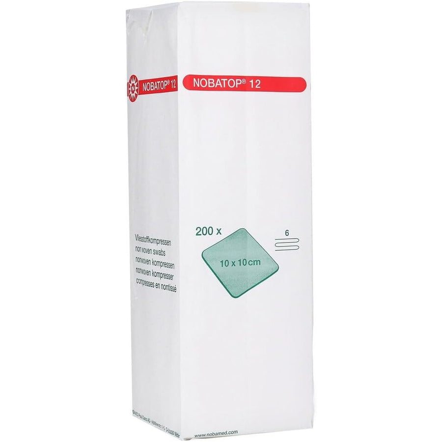 200 Stk Vlieskompressen 6-lagig NOBATOP 12 von Nobamed 10 cm x 20 cm - 856020
