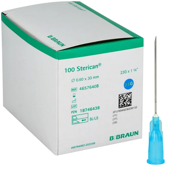 Sterican® Kanüle Nr 16 blau, 0,60 x 25mm 23Gx1", Pack = 100 Stück