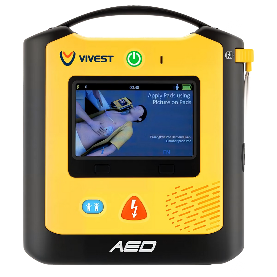 ViVest Powerbeat AED Halbautomat | mit Farbdisplay